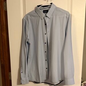 7 Diamonds Men's Blue Dress Shirt